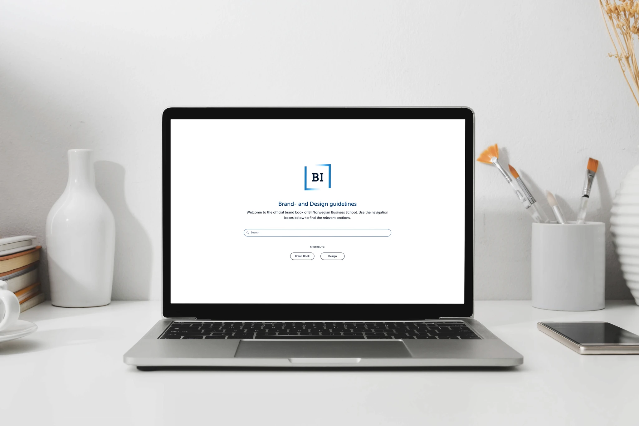 Digital designmanual for Handelshøyskolen BI.