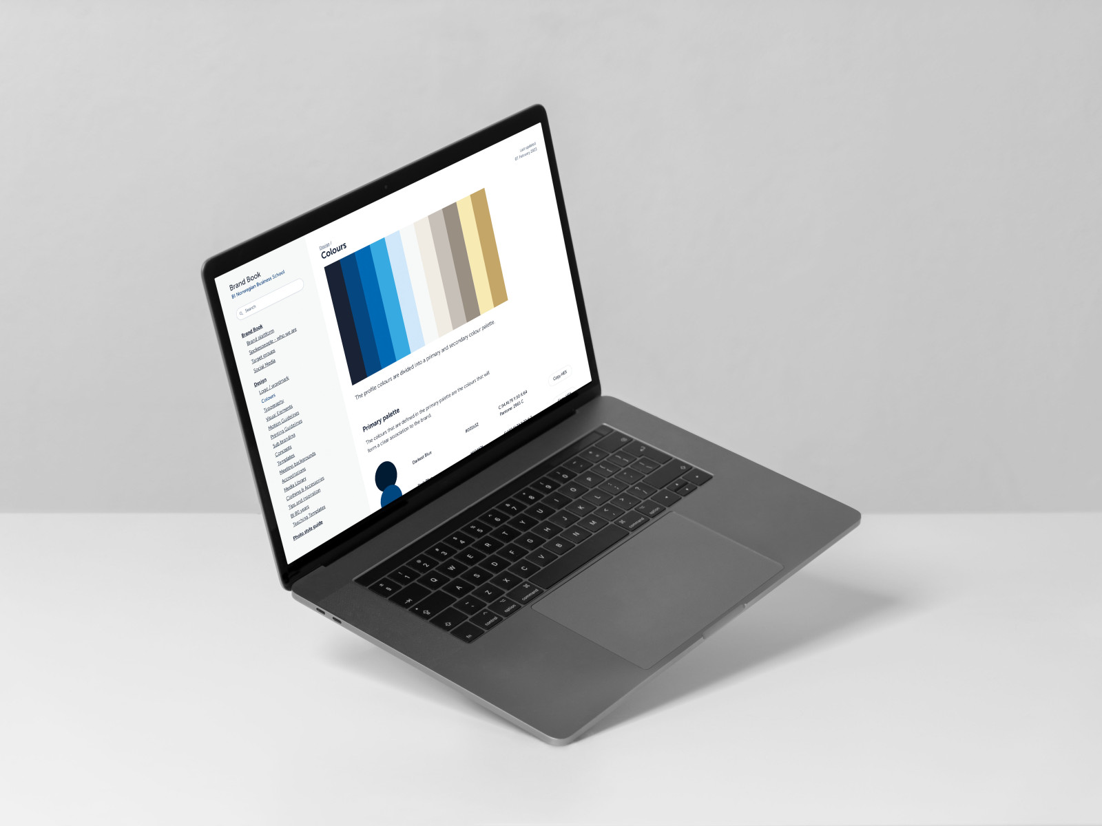 Digitalisering av designmanual for Handelshøyskolen BI