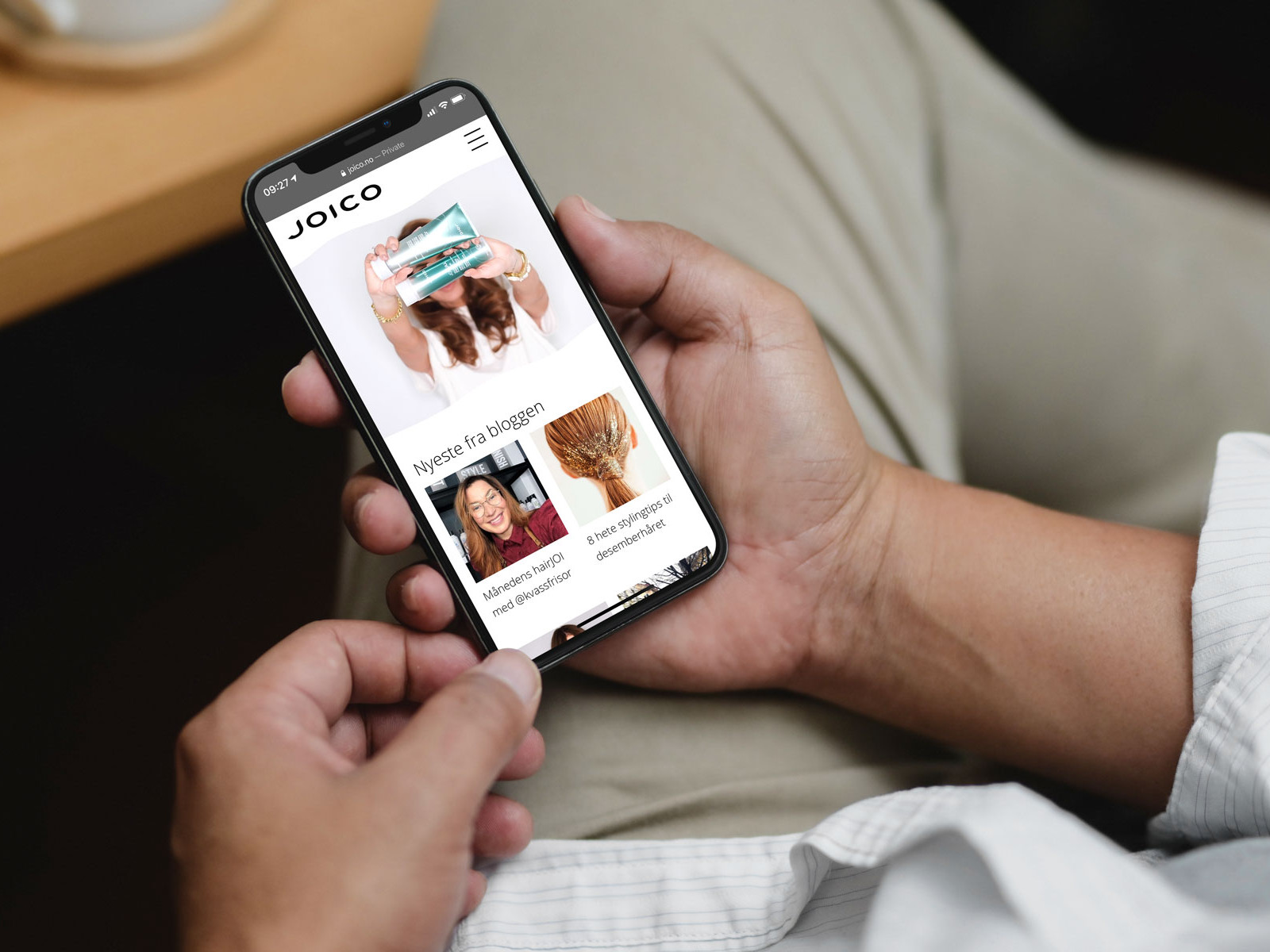 Nettløsning for Joico Norge