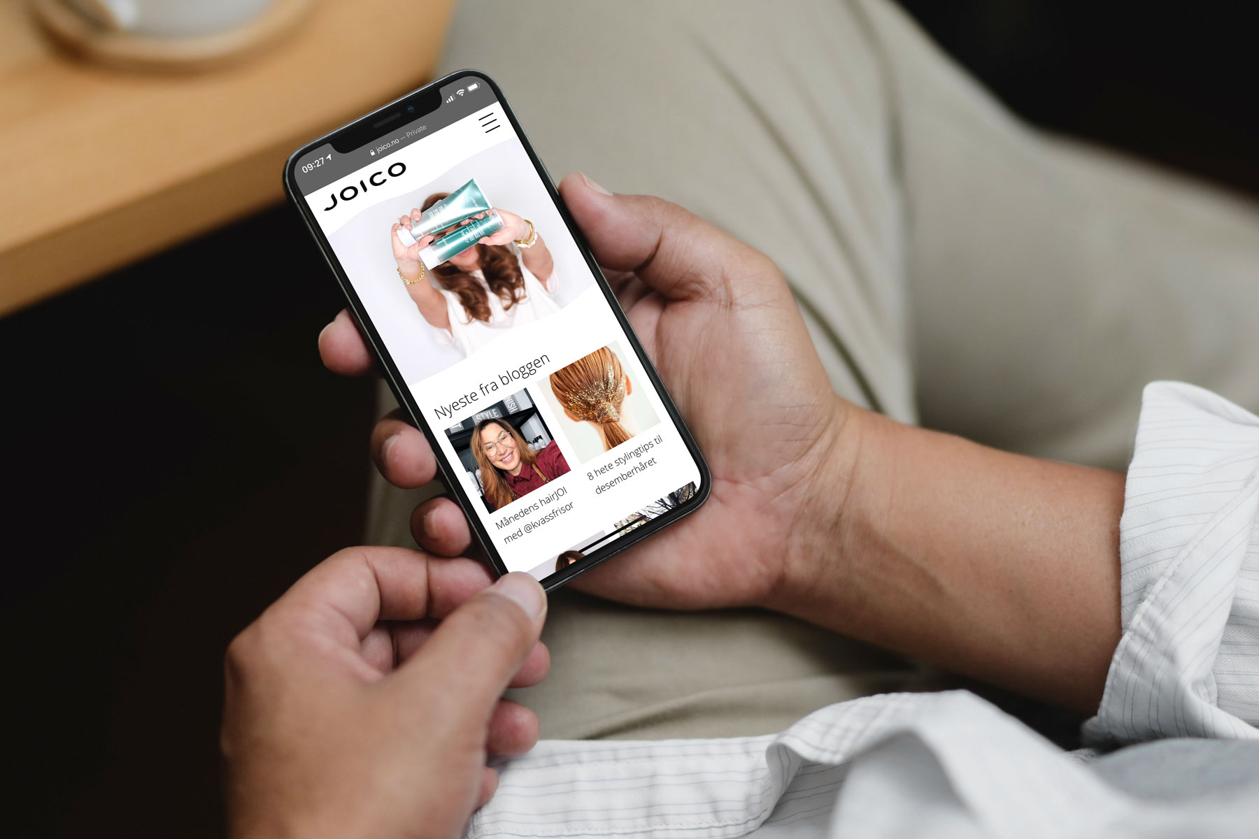Nettløsning for Joico Norge