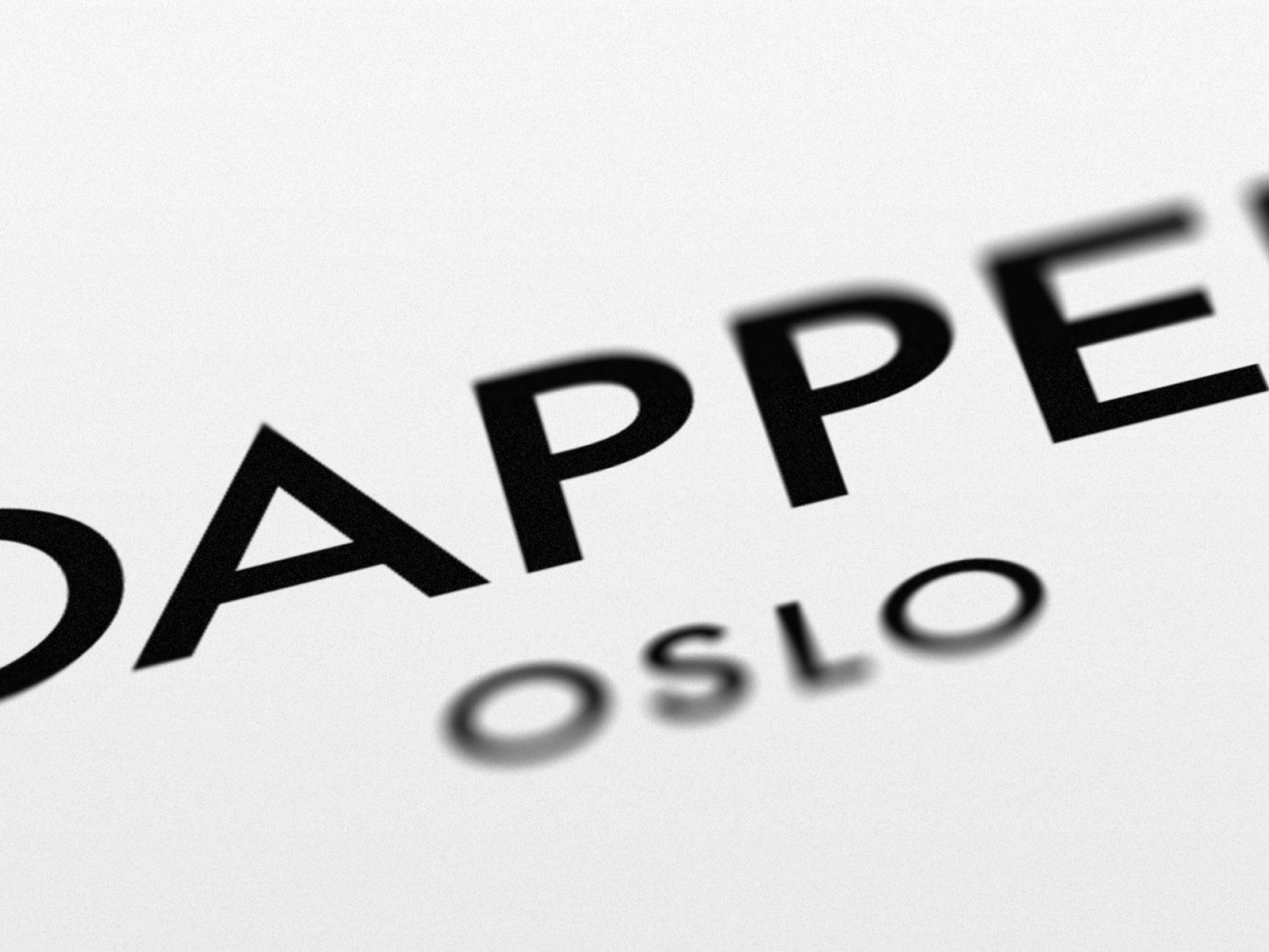 Visuell identitet for Dapper Oslo
